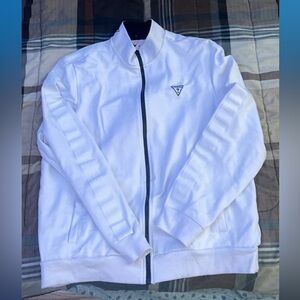 Medium White And Black Original Guess Track Sweater